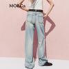 MO&Co. High-Waisted Straight Denim Jeans