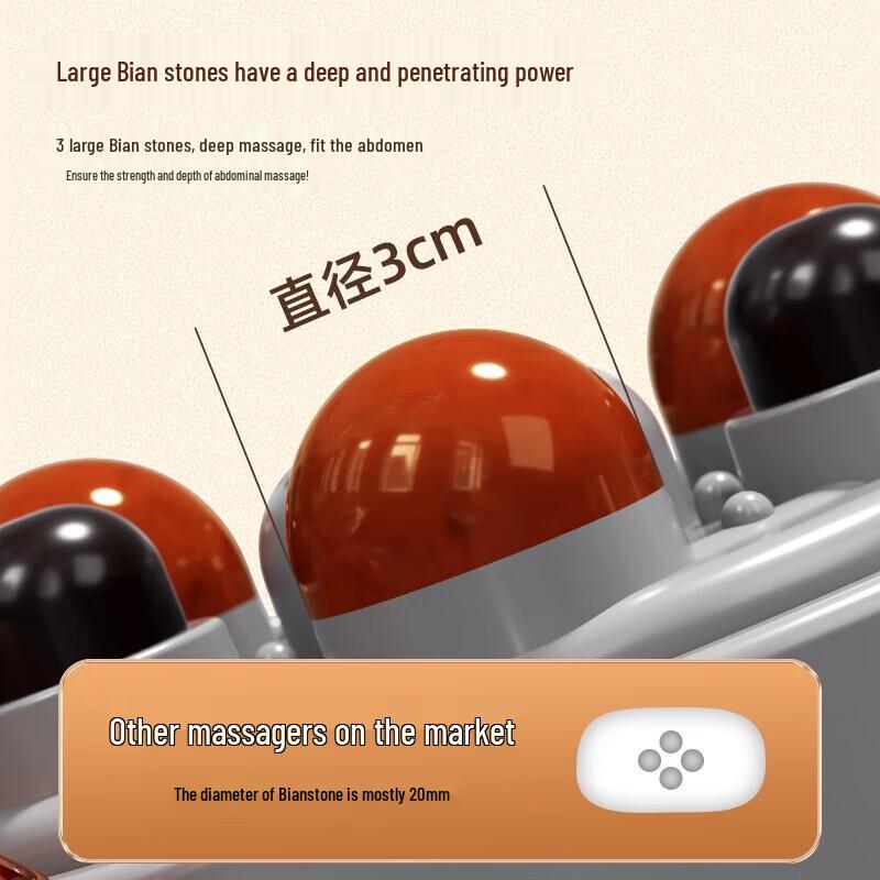 Aux Abdominal Massager with Bianstone Therapy CN plug (adapter included)