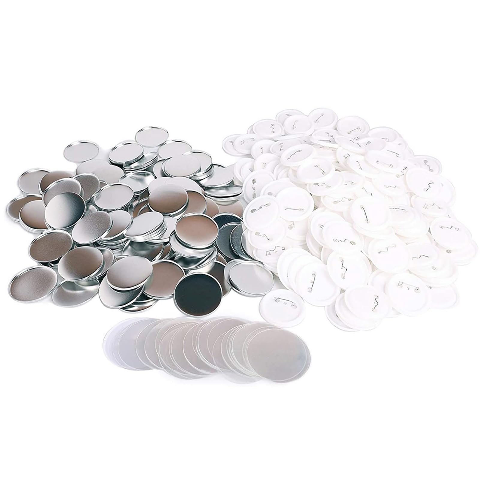 

ZERONOWA Can Badge Parts Kit, Handmade Can Badge Set, Materials, Original Badges, 100 Pieces (25mm)