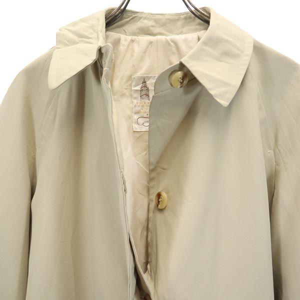 LONDON FOG 80s vintage Long sleeve Stainless collar coat 16 1/2 Khaki Women Used
