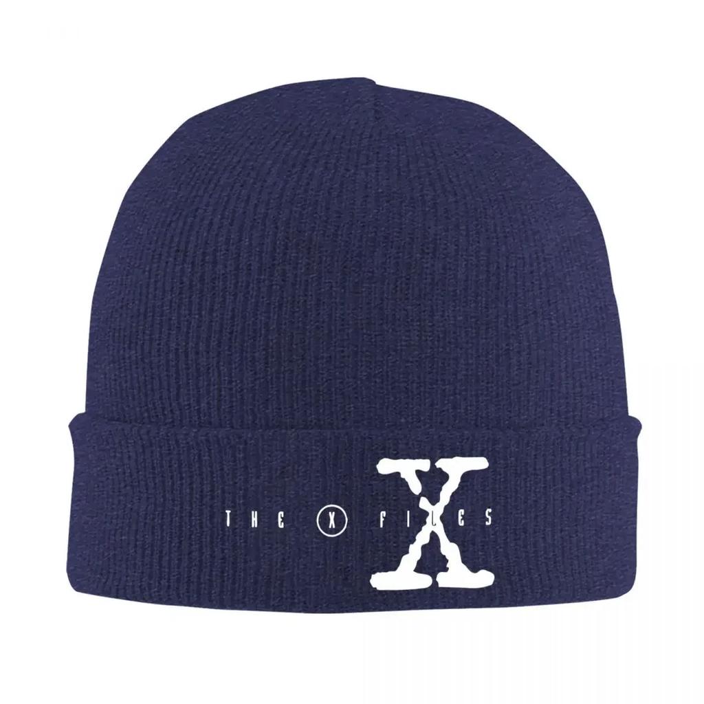 New The X Files Scully Mulder Ufo Aliens TV Hat Autumn Winter Beanie Ski Caps Unisex Women Acrylic Skullcap