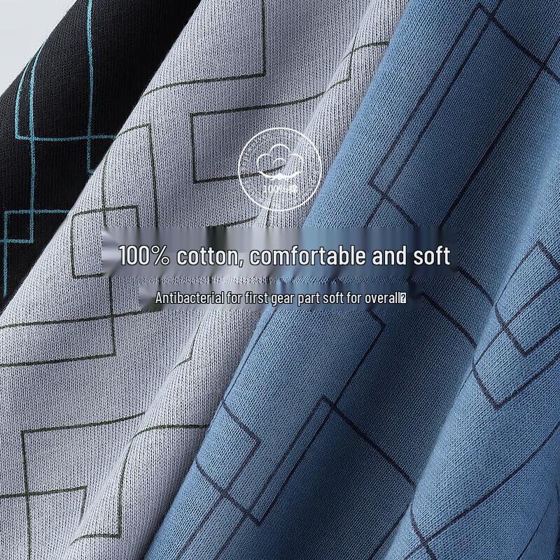 Septwolves Men's Pure Cotton Breathable Briefs Multi-pack