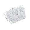 Resin Casting Shaker Mold,Epoxy Quicksand Silicone Mold,Resin Shaker Mold for Pendant Jewelry Keychain Decoration Makin