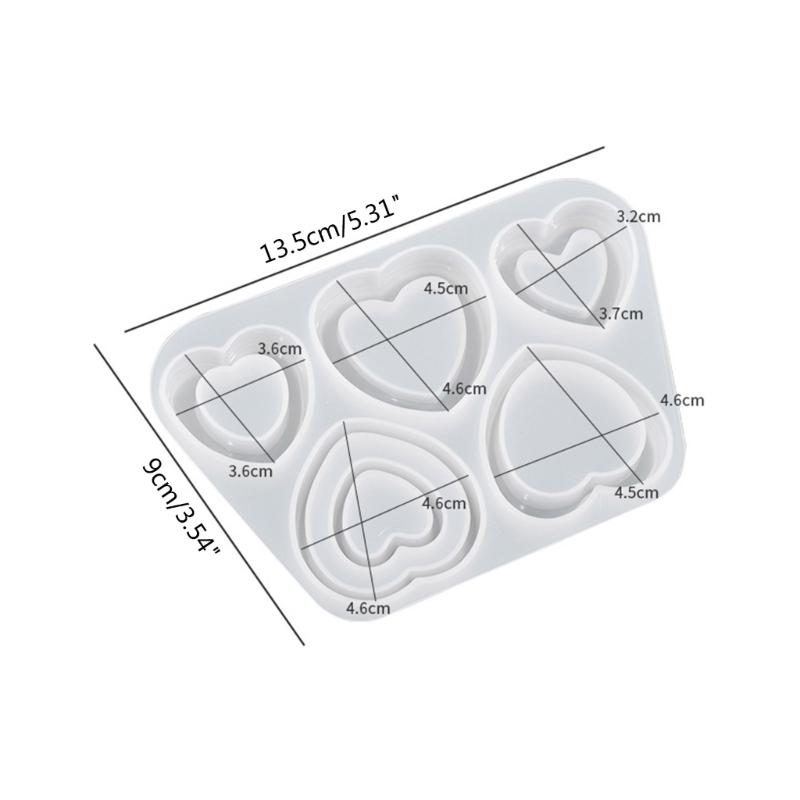 Resin Casting Shaker Mold,Epoxy Quicksand Silicone Mold,Resin Shaker Mold for Pendant Jewelry Keychain Decoration Makin