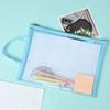1pc Document Bag Folder for Documents Capacity A4 Zipper File Pocket Storage Organizer Office School Supply Waterproof