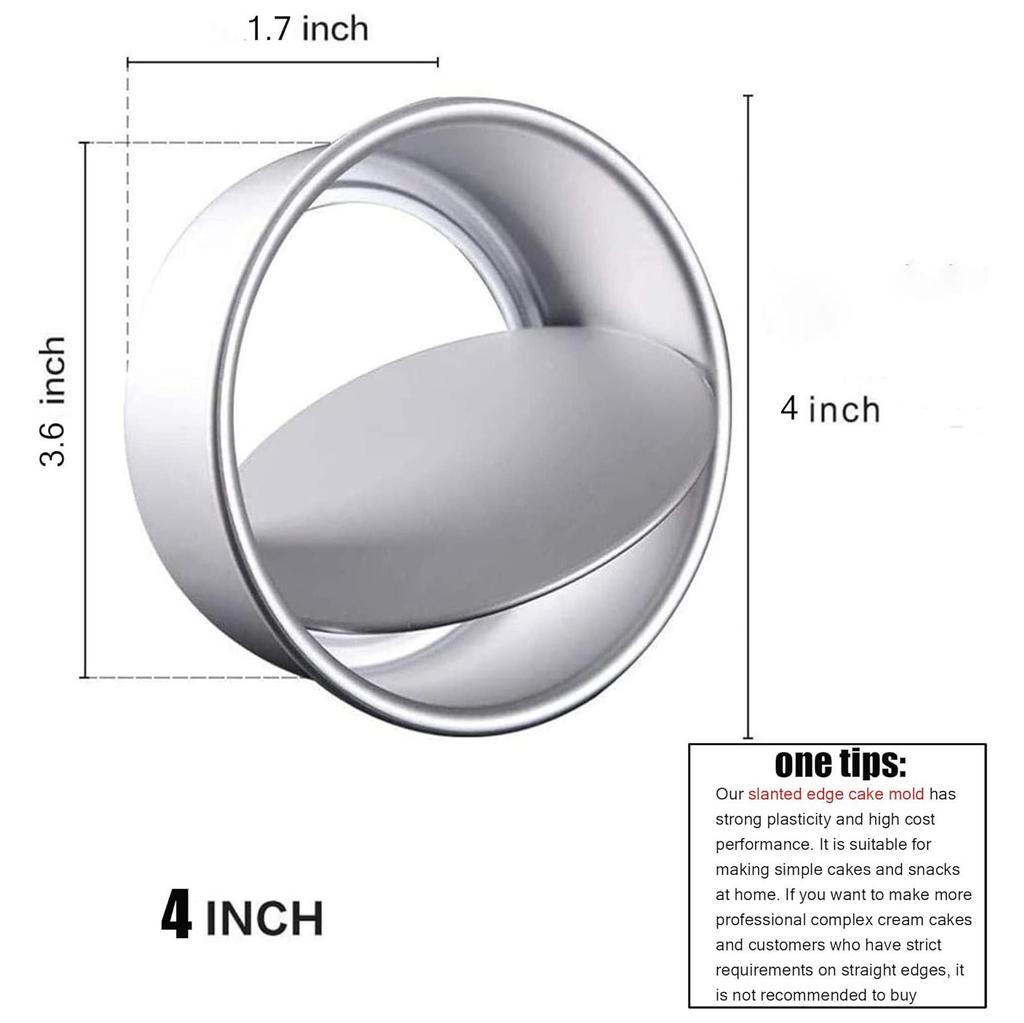 4inch-10inch Non-Stick Aluminum Round Cake Pan with Removable Bottom for Wedding/Birthday/Christmas Cake Baking Round Cake Tin