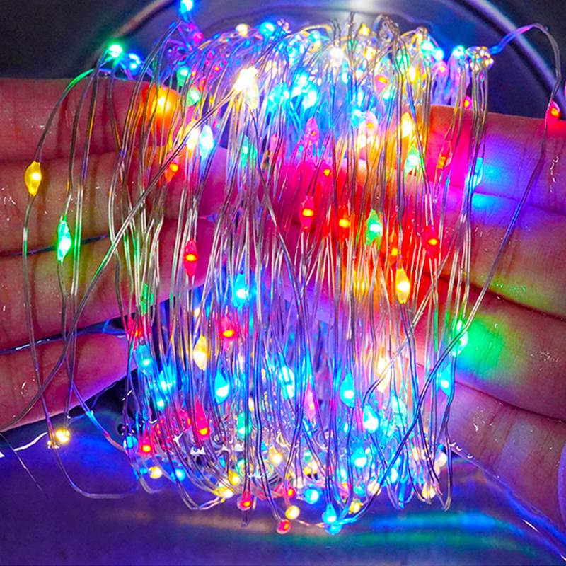 Christmas Decor Solar String Lights 8 Modes Waterproof Outdoor Garden Decor Xmas Fairy Solar Light for Patio Street Yard Balcony
