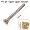 DIY Enthusiast DIY Projects Construction Site Bushing Bit 16Teeth Tip Chisel High Efficiency Square Head Design