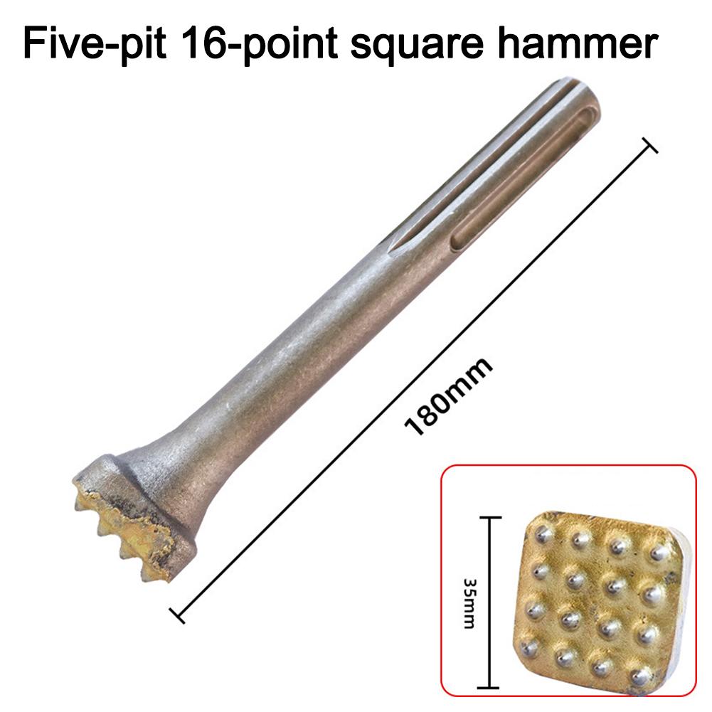 DIY Enthusiast DIY Projects Construction Site Bushing Bit 16Teeth Tip Chisel High Efficiency Square Head Design