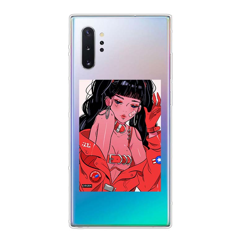 

Аниме Эстетическая Девушка Чехол Для Телефона Samsung Galaxy Note 20 10 9 8 Plus Ultra Lite M31 M31S M10 M10S M20 M21 M30 Samsung M10