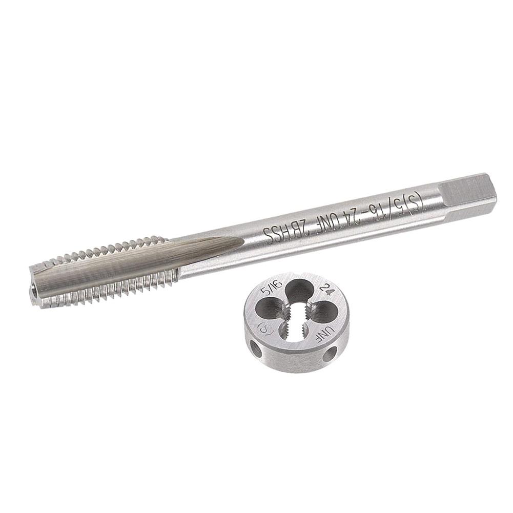 5/16 -24TPI Tap Die Set HSS Right Hand Thread Round