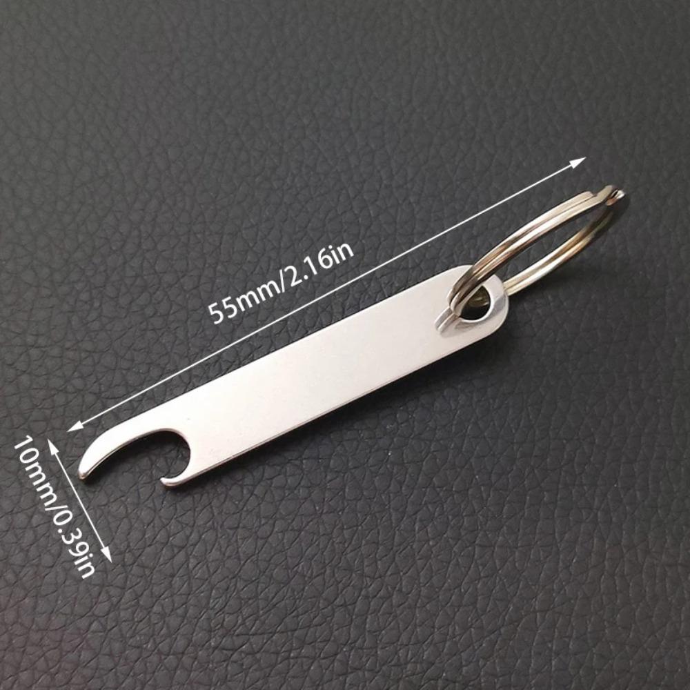 3Pcs/Set Portable Stainless Steel Beer Bottle Opener Keychain for Men Mini Metal Bottle Can Opener Kitchen Gadgets Keyring