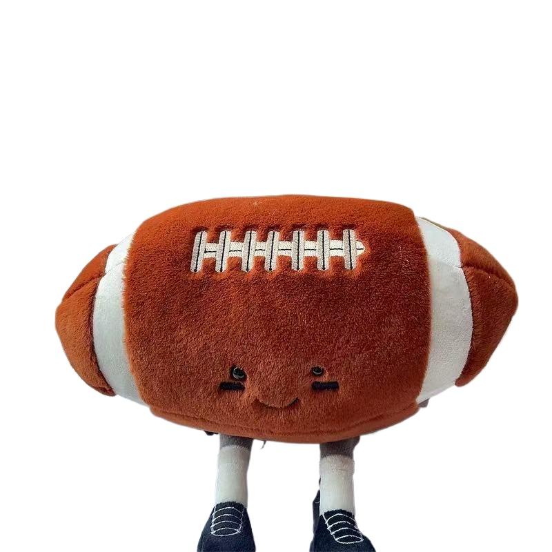 

Simulation Rugby Doll Plush Toy Handmade Doll Cartoon Anime Cute Pillow Cushion Home Decoration Children s Birthday Gift To коричневый
