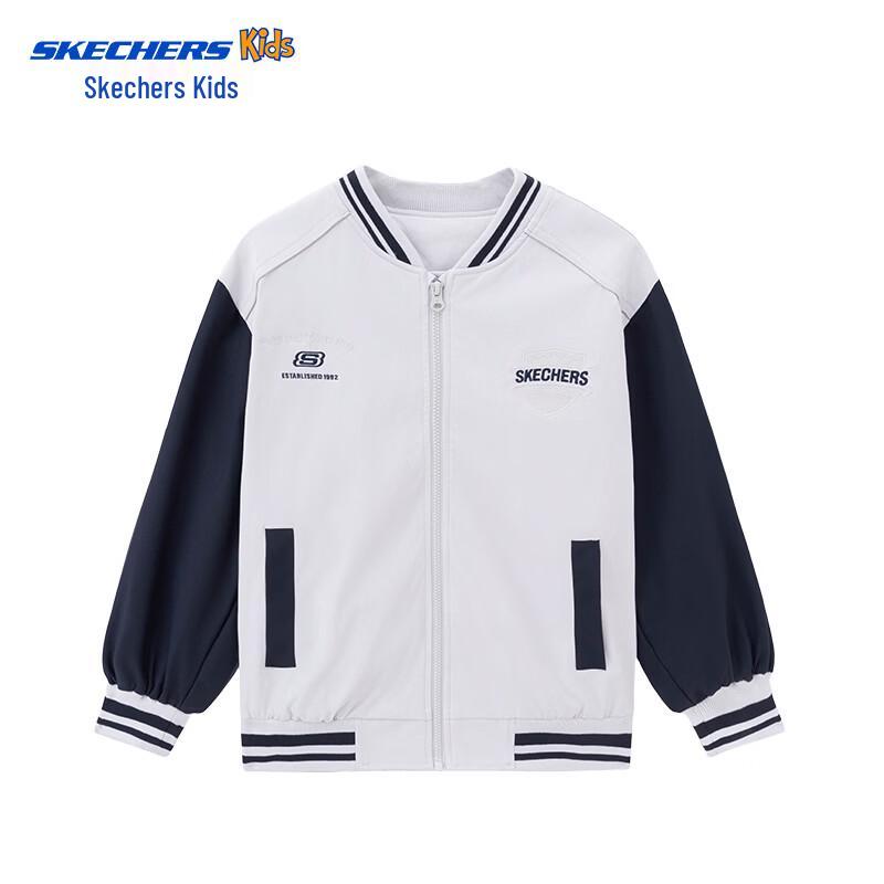 Skechers Kids' Color-Block Baseball Jacket