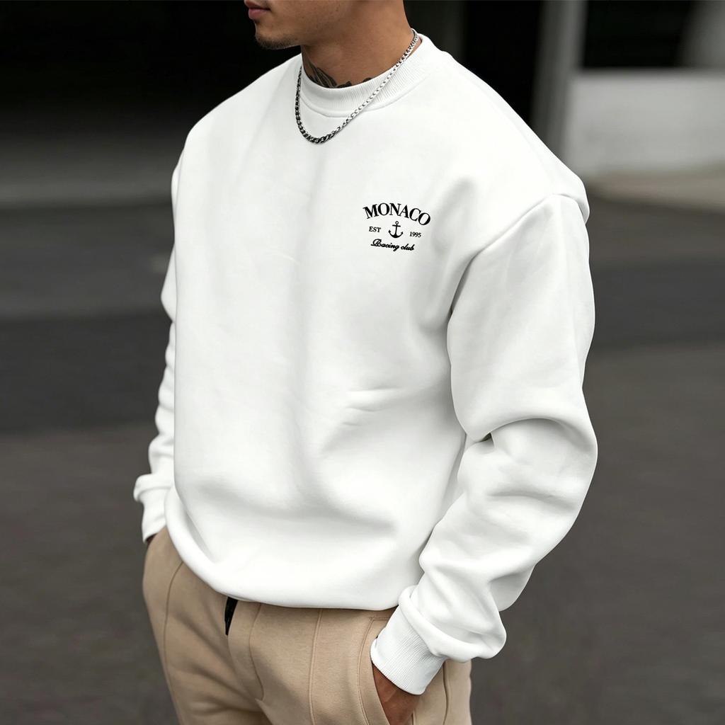 A must-have casual crew-neck sweatshirt for fall and winter, unisex, made from soft fabric—a versatile piece perfect for both work and leisure