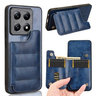 For  14T Pro Case Luxury Can Be Attached With Card Package Calfskin PU Leather Ultra Thin Back Cover for  14T Pro