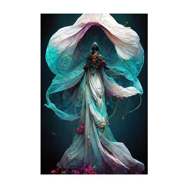 Raven Queen Sacral Redemption Posters and Prints Wall Art Pictures Flower People Canvas Painting Living Room Home Decor Cuadros