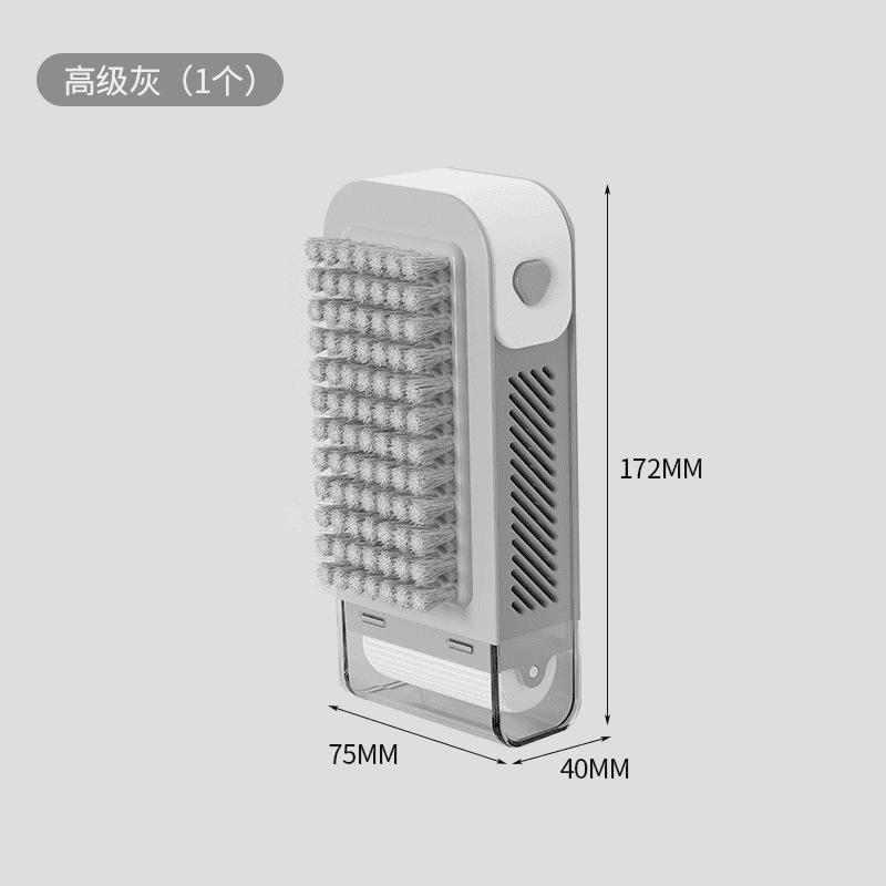 

2-in-1 Soap Dish with Foaming Brush, Multifunctional Non-slip Drainage Soap Storage Box for Laundry світло-сірого кольору