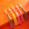 5Pcs Fan Tassels Bookmark Tassels Silky Handmade Soft Craft Tassels With Loops For Diy Crafts Jewelry Making Party Decor