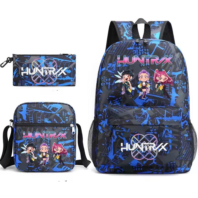 Animation Cartoon Druck Grund- und Sekundarschüler Campus Hoher Wert Schulterrucksack Federtasche Dreiteiliges Set