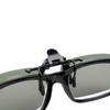 Men Women Daytime Night Clip-on Polarized Lens Eyeglasses Short-sight UV Protection Filp up Clip Eyewear