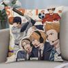 Anime Hetalia World Stars Cushion Cover Cushion Covers Natural Linen Breathable Sofa Bedroom Decor Pillowcase
