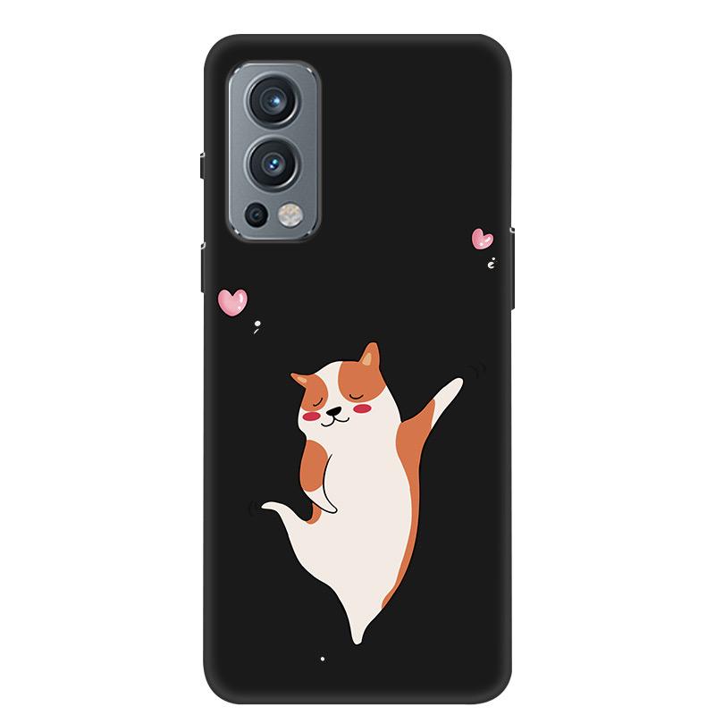 Black Silicone Case For OnePlus Nord 2 5G Phone Case Cover Soft Funda For One Plus OnePlus Nord 2 Back Cover Case 1+Nord 2 Nord2