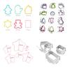1Set Christmas Cake Molds Christmas Tree Cookie Molds Gingerbread Christmas Tree Decorating Tools Gifts DIY Baking Cookie Molds