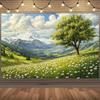 2D Flat Design, Single-piece Wall Painting Background, Suitable for Weddings, Birthdays and Photography Shoots