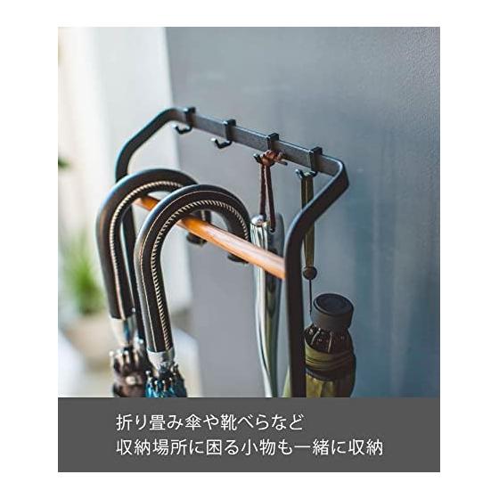 Yamazaki Jitsugyo Umbrella Stand Entrance Storage Hanging Umbrella Stand Tower Black Approx. W25XD15XH105cm tower 3863