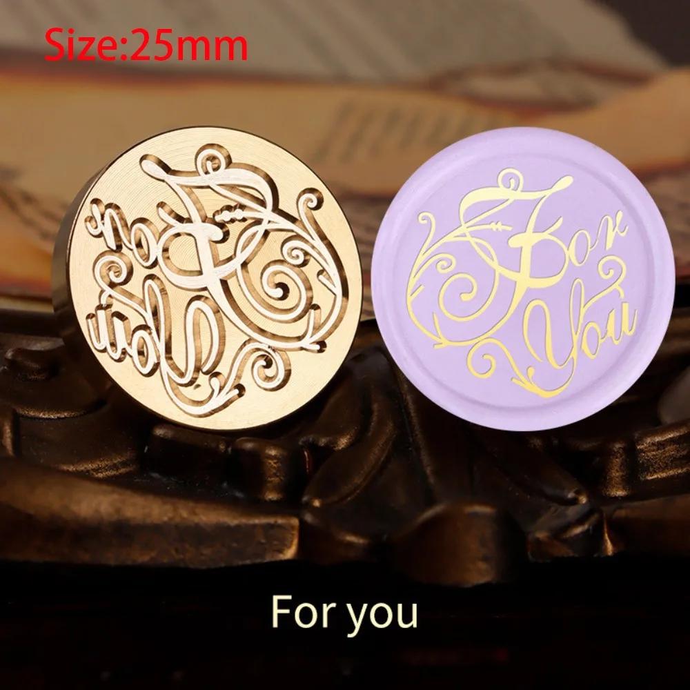 Wooden Wax Sealing Stamp Handle Brass Sealing Wax Stamps Head Retro Rosewood Handle Wax Seal Copper Head for Scrapbooking