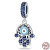 Charms Plata Real Copper Colors Star Lucky Blue Devil Eyes Pendant Charm Fits Original Bracelet Handmade DIY Fine Jewelry Gift For Women