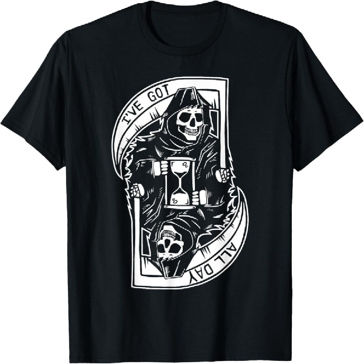 

Grim Reaper Shirt I ve Got All Day Death Skeleton T-Shirt T-Shirt XXXXXL чорний