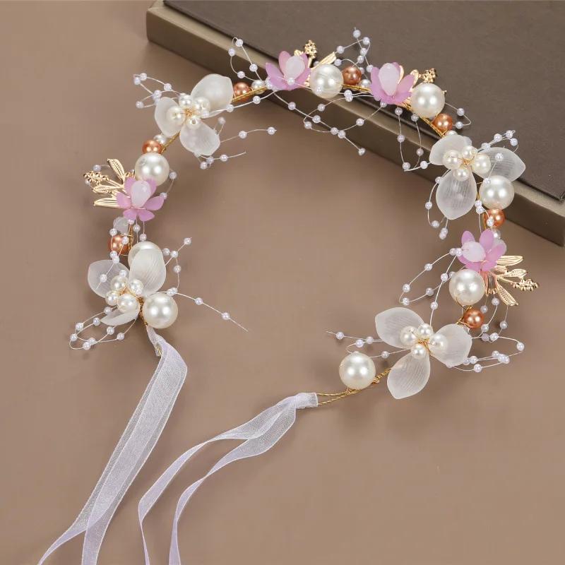 Corona di fiori per bambini, corona di fiori per capelli, corona di fiori per bambine, tiare di fiori, cerchietto HH01