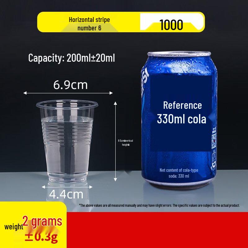 ZISIZ 200 мл одноразовые пластиковые стаканчики для воды