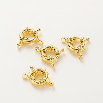 1-4 Stück 14K 18K Echtgold Plated Matrosenverschlüsse Armband Anhänger Endverbinder Federverschluss Für DIY Schmuckherstellung Halsketten Zubehör