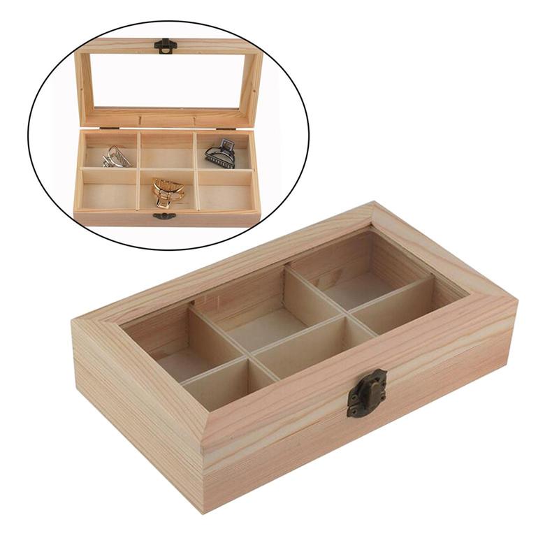 AEE2-Display Cabinet Wooden Tea Coffee Rack Storage Box Storage Box
