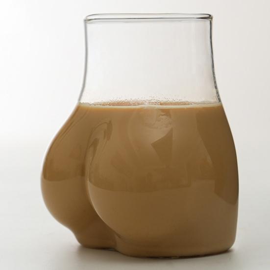 Tazza da vino a forma di sedere 450 ml Tazza di vetro Trasparente Novità Divertente Bicchieri a forma di sedere Creativo Forma del corpo Bicchiere da cocktail per bar Festa Versatile