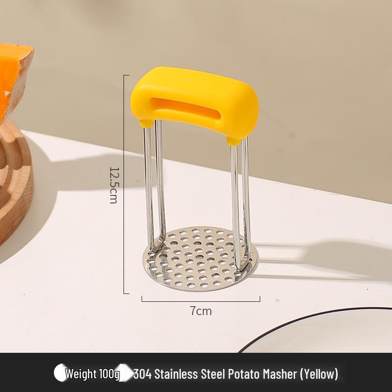 

Stainless Steel Durable Potato Masher for Baby Food, Yams, and Eggs