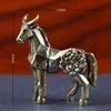 Horse Figure Home Decor Ornament, Zodiac Sign, Horse Brass Statue Ornament Get Rich Immediately, Handicraft, Brass Ornament