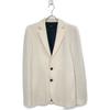 AKM White K070 WOL006 Extra Fine Merino Tailored Jacket Jacket L whiteUsed