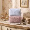 Plush Travel Toiletry Pouch Large Capacity Cosmetic Bag Durable Leopard Print Makeup Bag  Women