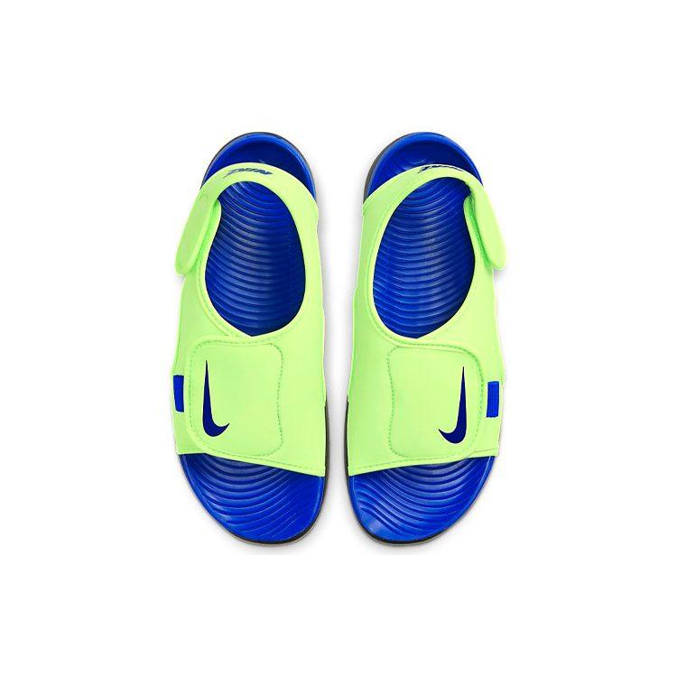 Nike Sunray Adjust 5 Pu Lightweight Children's Sandals Blue Green Kids' DB9562-300