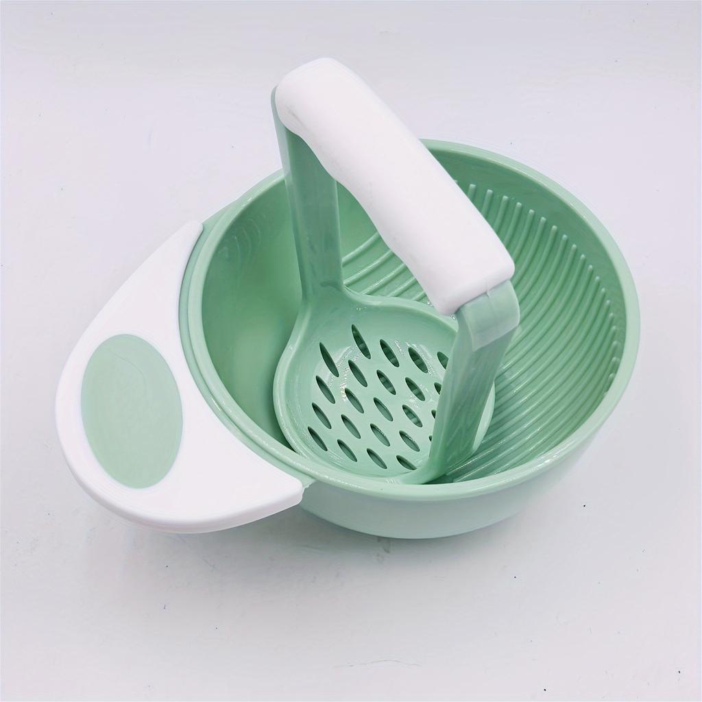 Handheld Fruit Masher Set: Bowl and Grater for Making Fresh Fruit Purees And Juices