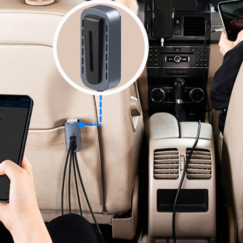 65W Multi USB Car Charger Car Phone Charging Adapter PD3.0 QC3.0 Car Charger for Multiple Devices 12-24V USB Car Charger