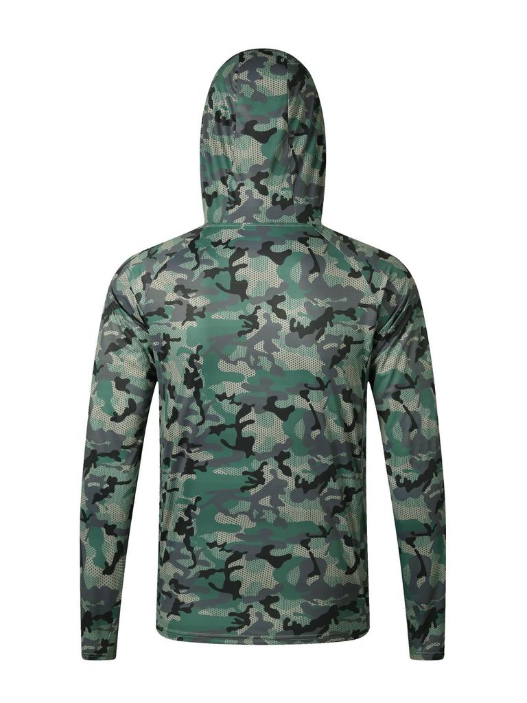 Camouflage Lightweight Anti-UV Breathable Sun Protection Fishing Clothing