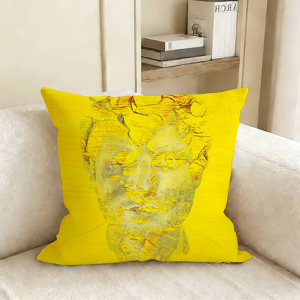 Ed SSheeran Albums Pillow Case Living Room Sofa Cushion Cover Suitable For Home Bedroom Room Decoration