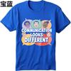 Comfortable Unisex Short Sleeve Tshirt Cotton Communication Looks Different Faces Speech Bubbles Anime Teenagers Tee Shirt