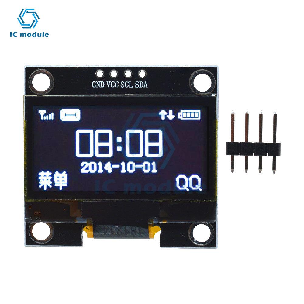 1.3 inch LCD Display Screen Module 128X64 Display Module IIC Serial 4pin White/Blue OLED Display Module 128X64 LCD Screen Board