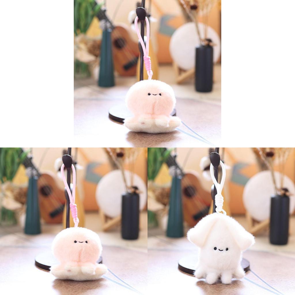 Oceanthemed Plush Squiidami Keyring With Super Soft Plush Material For Gifts